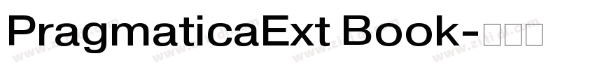PragmaticaExt Book字体转换